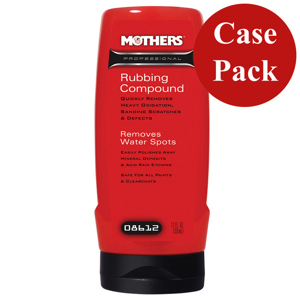 Mothers Professional Rubbing Compound - 12oz - *Case of 6* (08612CASE)