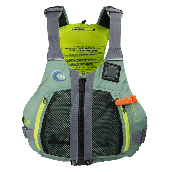 MTI Destiny Womens Life Jacket - Sage Green - Small/Medium (MV705G-S/M-27)