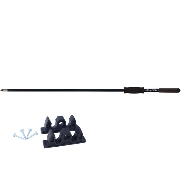 Panther 8 King Pin Anchor Pole - 1-Piece - Black (KPP801B)