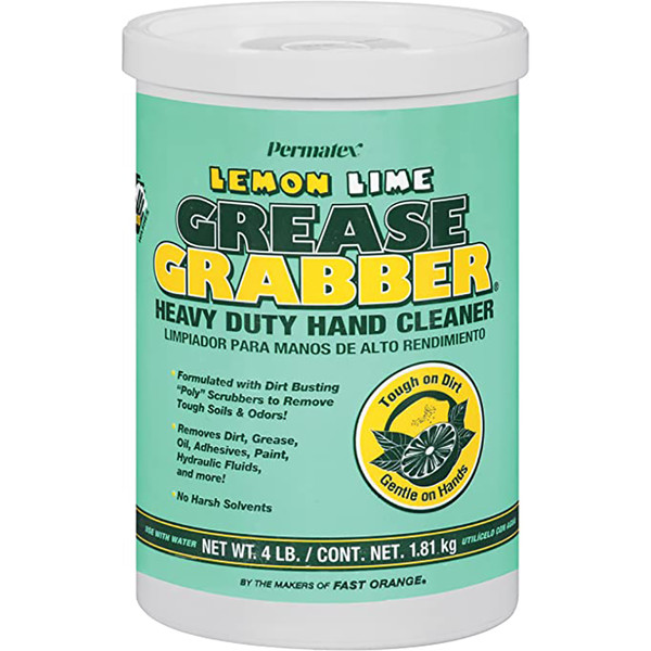 Permatex Grease Grabber Lemon Lime Hand Cleaner Tub - 4lb (13106)