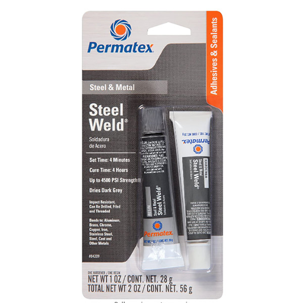 Permatex - Steel Weld Epoxy - GREY - 1oz (84209)