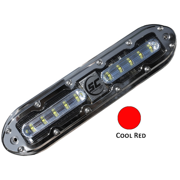 Shadow-Caster Cool Red 10 Led Underwater Light W/20 Ft (SCM-10-CR-20)