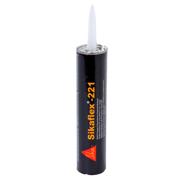 Sika Sikaflex 221 Multi-Purpose Polyurethane Sealant/Adhesive - 10.3oz(300ml) Cartridge - Aluminum Gray (90892)