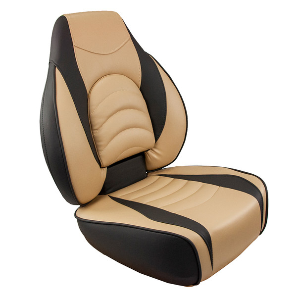Springfield Fish Pro High Back Folding Seat Charcoal/Tan (1041684-1)