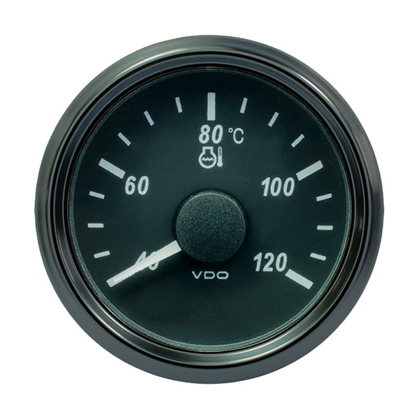 VDO SingleViu 52mm (2-1/16") Water Temp. Gauge - Euro - 120 Degree  C - 291-22 ohm (A2C3833330030)