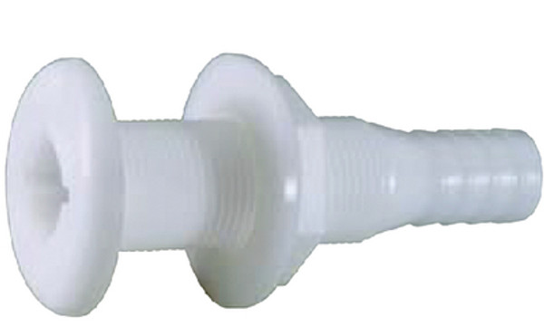Attwood Marine Thru-Hull Connector  5/ 8 Inches  White 3872-3