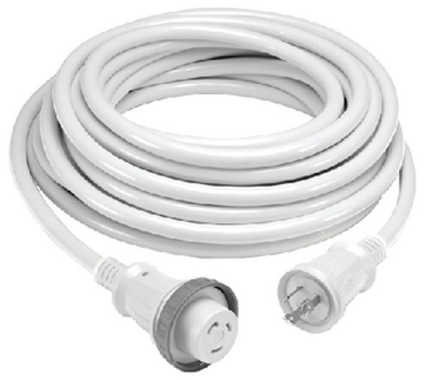 Hubbell 30Amp 125V Cable Set With Led White HBL61CM08WLED
