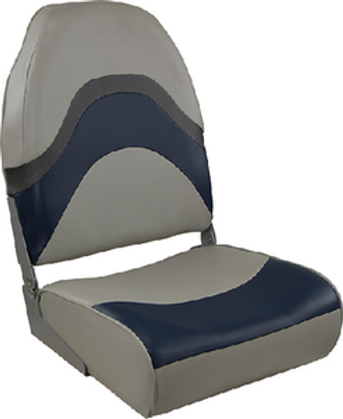 Springfield Marine Premium Folding Seat Blue/Gray 1062031