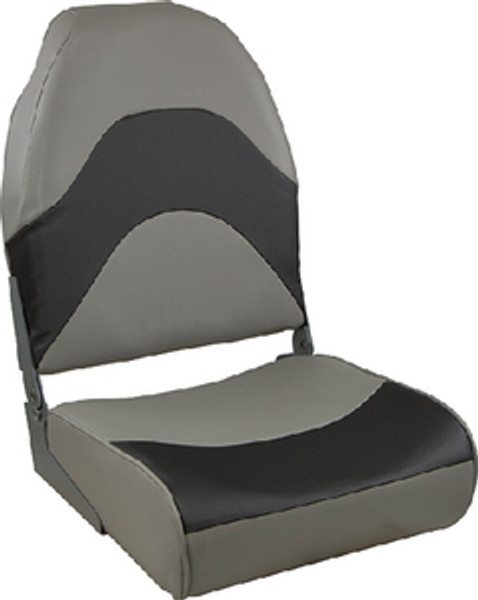 Springfield Marine Premium Folding Seat Chr/Gray 1062034