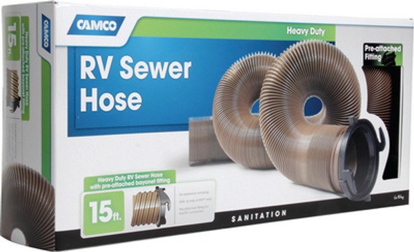 Camco 15'Heavy Duty Sewer Hose 39691