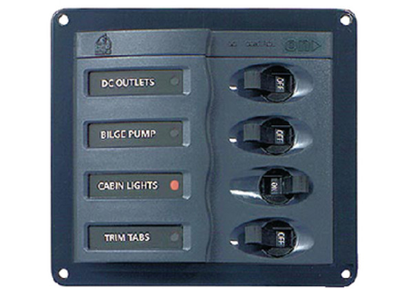 Marinco Dc Circuit Breaker Panel 4Way 900-DC