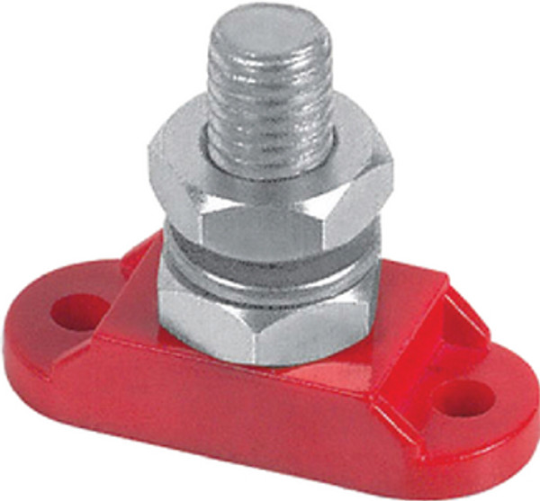 Marinco Dist. Stud 3/8In With Red Base IS-10MM-1R