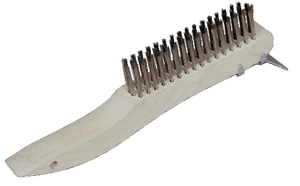 Starbrite SS Brush With Scrapper 40058