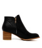 JUSTEN BLACK ANKLE BOOTS