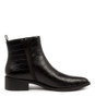 SALLA BLACK CROC ANKLE BOOTS
