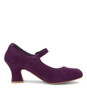 YEATS EGGPLANT MICROSUEDE HEELS
