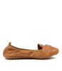 CLAYNE TAN SMOOTH BALLET FLATS