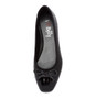HALLO BLACK PATENT PU BALLET FLATS