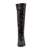 Yamila Black Fabric Knee High Boots