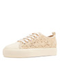 Denna Beige Fabric Sneakers