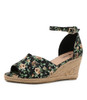 Flirtie Black Bloom Espadrilles