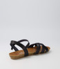 Gerto Black Sandals