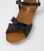 Gerto Black Sandals