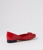 Alwin Dark Red Patent Pu Ballet Flats