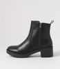 Rechie Black Ankle Boots