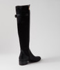 Tejai Black Stretch Knee High Boots