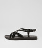 Mighty Black Croc Sandals