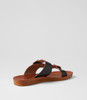 Kessica Black Tan Sandals