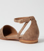 Grammi Taupe Grid Flat Shoes