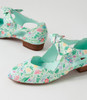 Estella Mint Gladiolus Flat Shoes