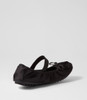 Cosheen Black Satin Ballet Flats