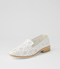 Harlone White Flat Shoes