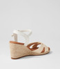 Tomble Natural White Synthetic Raffia Espadrilles
