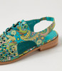 Quibblet Green Paisley Flat Shoes