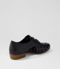 Falkon Black Flat Shoes