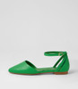 Grammi Green Flat Shoes