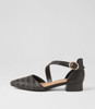 Julich Black Synthetic Raffia Heels