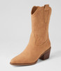 Yeehaw Camel Nubuck Pu Calf Boots