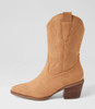 Yeehaw Camel Nubuck Pu Calf Boots