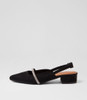 Jokkey Black Microsuede Flat Shoes
