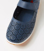 Silviee Navy Flat Shoes