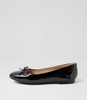 Klara Black Patent Pu Ballet Flats