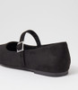 Kinawa Black Microsuede Flat Shoes