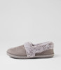 Slipon Grey Multi Flat Shoes