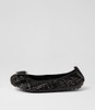 Cory Black Tweed Fabric Ballet Flats