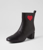 Hersko Black Ankle Boots